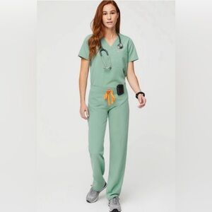 Figs Small Jade green - Livingston Basic Scrub Pants (regular)